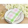 PurpleEssences Buffalo Plaid Cloth Napkins – Mitered Corners – Christmas Holiday Winter – Gingham Check Dinner Napkin – Set of 12-100% Cotton – 18×18 Inch – Reusable Washable – Multi Color(Apple Green Blush Pink)