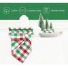 PurpleEssences Buffalo Plaid Cloth Napkins – Mitered Corners – Christmas Holiday Winter – Gingham Check Dinner Napkin – Set of 12-100% Cotton – 18×18 Inch – Reusable Washable – Multi Color(Red Green White)