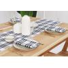 PurpleEssences Buffalo Plaid Cloth Napkins – Mitered Corners – Christmas Holiday Winter – Gingham Check Dinner Napkin – Set of 12-100% Cotton – 18×18 Inch – Reusable Washable – Multi Color(Homestead Plaid Black/White)