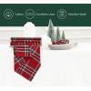 PurpleEssences Buffalo Plaid Cloth Napkins – Mitered Corners – Christmas Holiday Winter – Gingham Check Dinner Napkin – Set of 12-100% Cotton – 18×18 Inch – Reusable Washable – Multi Color(Tartan Plaid Red/Green)