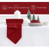 PurpleEssences Set of 12 Hemstitch Cloth Dinner Napkins 100% Cotton – Soft Durable Washable – Ideal for Wedding Christmas Holiday Winter – Perfect Everyday Use Table Linen 18×18 – Blush Pink(Red)