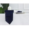 PurpleEssences Set of 12 Hemstitch Cloth Dinner Napkins 100% Cotton – Soft Durable Washable – Ideal for Wedding Christmas Holiday Winter – Perfect Everyday Use Table Linen 18×18 – Blush Pink(Navy Blue)