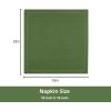 PurpleEssences Set of 12 Hemstitch Cloth Dinner Napkins 100% Cotton – Soft Durable Washable – Ideal for Wedding Christmas Holiday Winter – Perfect Everyday Use Table Linen 18×18 – Blush Pink(Sage Green)