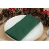 PurpleEssences Set of 12 Hemstitch Cloth Dinner Napkins 100% Cotton – Soft Durable Washable – Ideal for Wedding Christmas Holiday Winter – Perfect Everyday Use Table Linen 18×18 – Blush Pink(Forest Green)