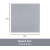 PurpleEssences Set of 12 Hemstitch Cloth Dinner Napkins 100% Cotton – Soft Durable Washable – Ideal for Wedding Christmas Holiday Winter – Perfect Everyday Use Table Linen 18×18 – Blush Pink(Ash Grey)