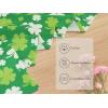 PurpleEssences St Patricks Day Table Runner Multi Green Shamrocks 13 X 72 Inch and Set of 12 Hemstitch Cloth Dinner Napkins 18×18 Inches – 100% Cotton – St Patricks Green