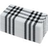PurpleEssences Buffalo Plaid Cloth Napkins – Mitered Corners – Christmas Holiday Winter – Gingham Check Dinner Napkin – Set of 12-100% Cotton – 18×18 Inch – Reusable Washable – Multi Color(Homestead Plaid Black/White)