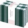 PurpleEssences Buffalo Plaid Cloth Napkins – Mitered Corners – Christmas Holiday Winter – Gingham Check Dinner Napkin – Set of 12-100% Cotton – 18×18 Inch – Reusable Washable – Multi Color(Forest Green White)