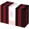 PurpleEssences Buffalo Plaid Cloth Napkins – Mitered Corners – Christmas Holiday Winter – Gingham Check Dinner Napkin – Set of 12-100% Cotton – 18×18 Inch – Reusable Washable – Multi Color(Red Black)
