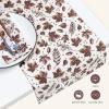 PurpleEssences Fall Table Runner- 13 x 72 Inch -Pack of 1 and Table Placemats -13 x 19 Inch – Set of 4 – 100% Cotton – Fall Dream