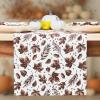 PurpleEssences Fall Table Runner- 13 x 72 Inch -Pack of 1 and Table Placemats -13 x 19 Inch – Set of 4 – 100% Cotton – Fall Dream