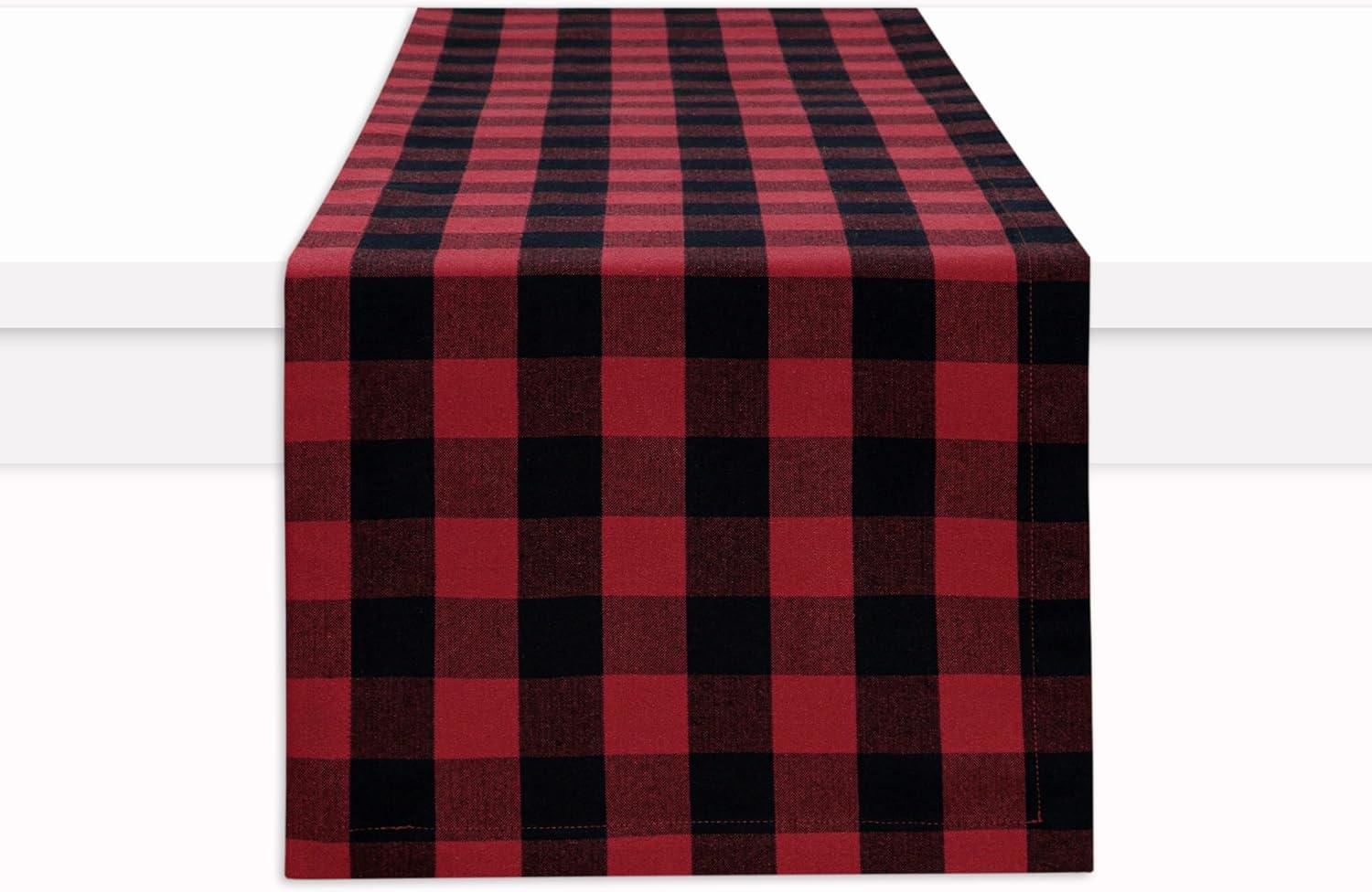 image:imagePurpleEssences 4th of July Buffalo Plaid Table Runner 14 x 90 inch Classic Farmhouse 100 Cotton Checkered Table Runner Veterans Day Red Blue White14 x 72 Inch