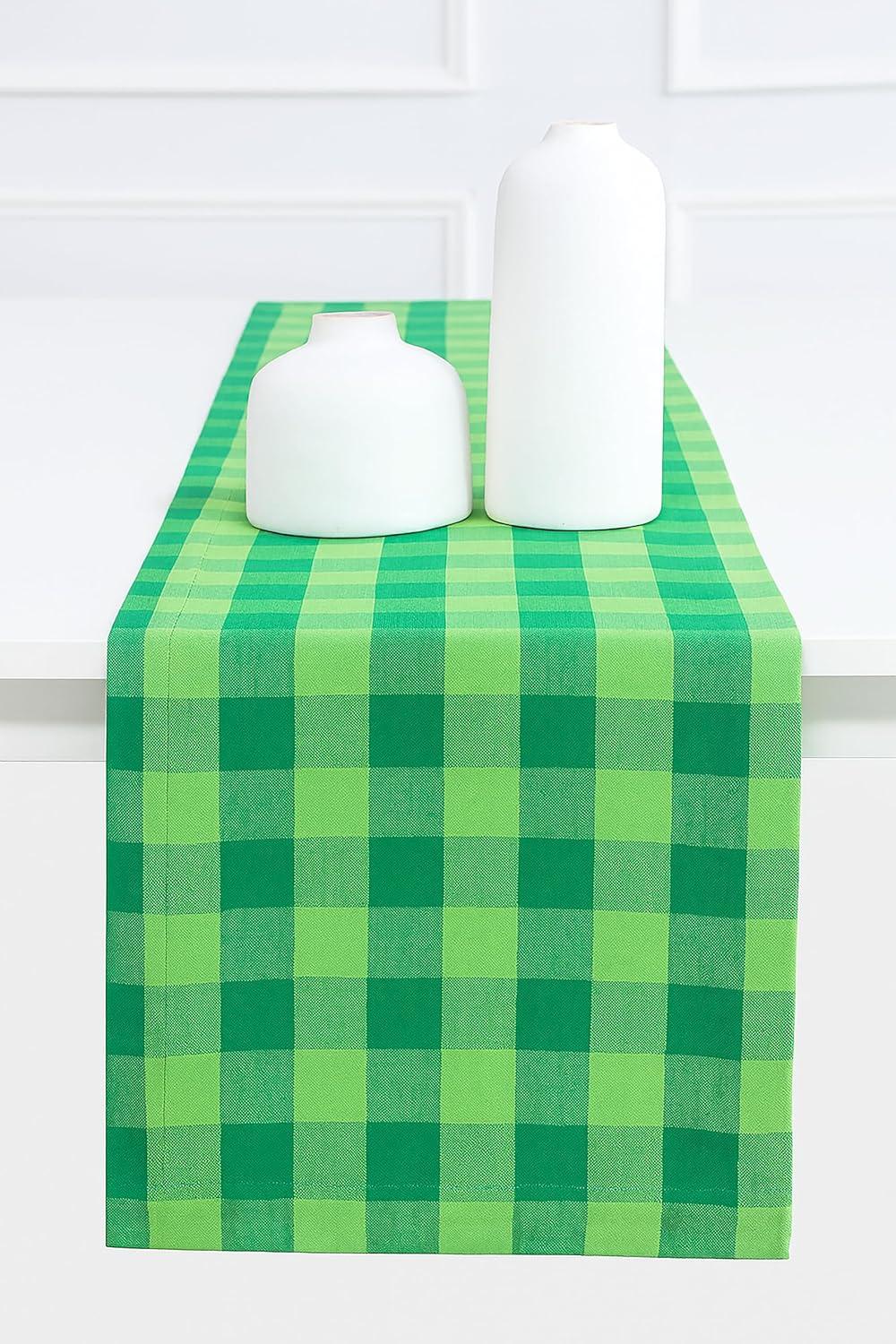 image:imagePurpleEssences 4th of July Buffalo Plaid Table Runner 14 x 90 inch Classic Farmhouse 100 Cotton Checkered Table Runner Veterans Day Red Blue White14 x 72 Inch