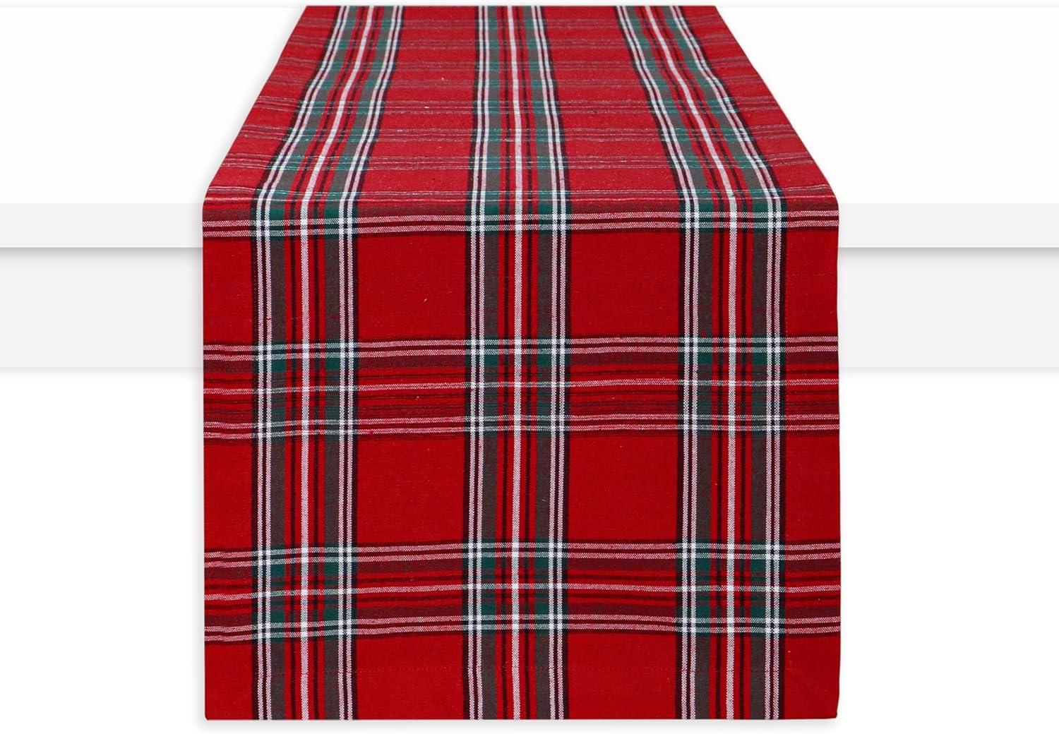 image:imagePurpleEssences 4th of July Buffalo Plaid Table Runner 14 x 90 inch Classic Farmhouse 100 Cotton Checkered Table Runner Veterans Day Red Blue White14 x 72 Inch