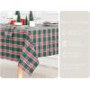 PurpleEssences 4th of July Buffalo Plaid Tablecloth – Water Resistant Wipeable Washable Checkered Table Cloth for Outdoor Picnic Dining – 60 x 84 Inch – Veterans Day – Red Blue and White(Tartan Plaid – Green)