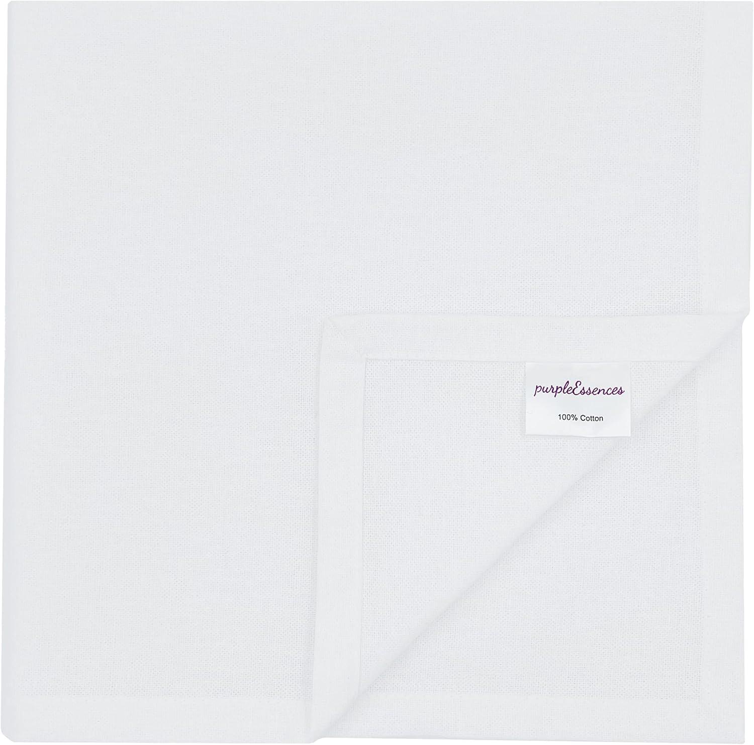 image:imagePurpleEssences Set of 6 Cloth Dinner Napkins 100 Cotton 18x18 Inch Soft Durable Washable Ideal for Farmhouse Party Christmas Holiday Winter Perfect Everyday Use Table Linen St Patricks GreenWhite
