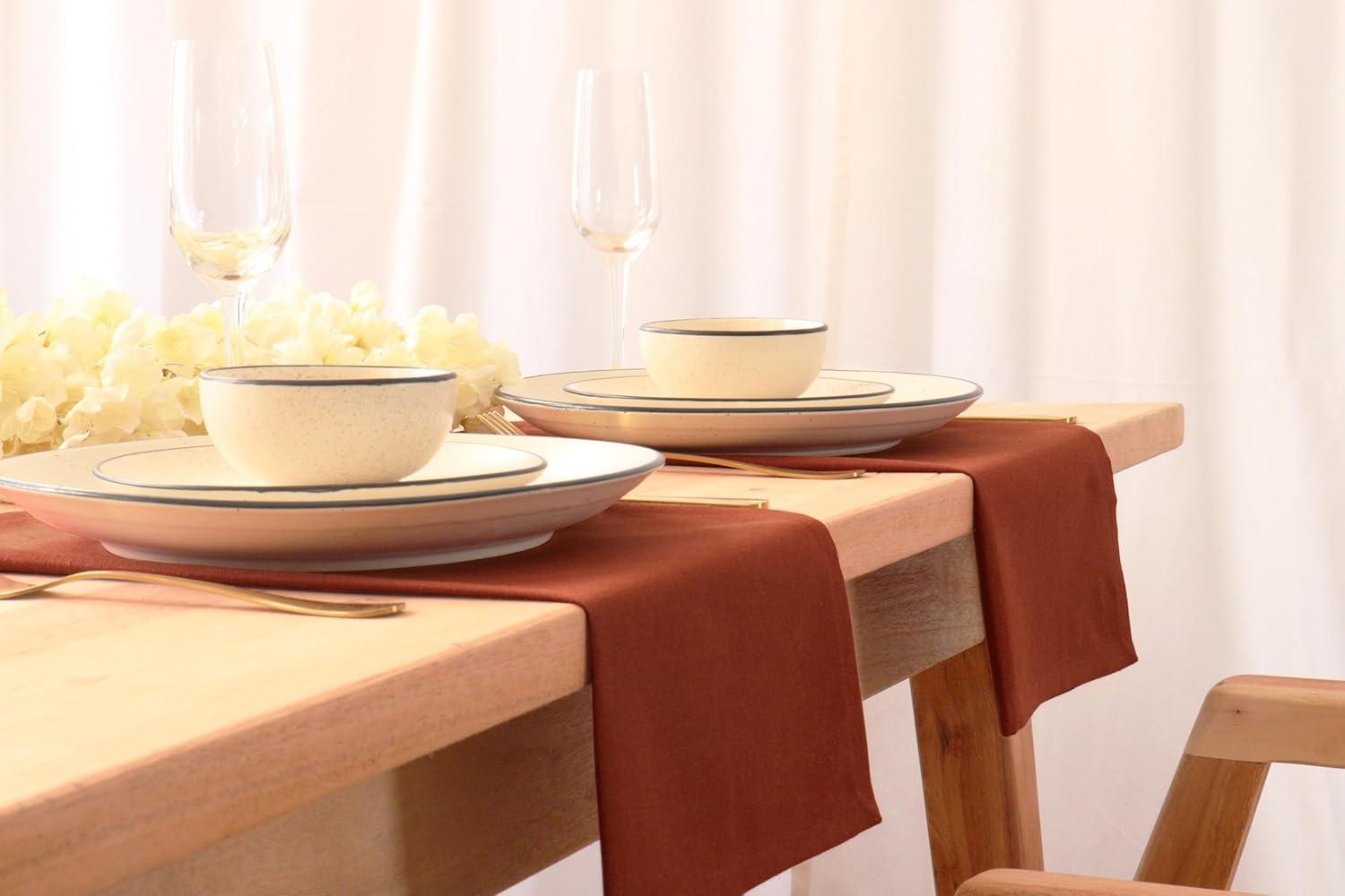 image:imagePurpleEssences Set of 6 Cloth Dinner Napkins 100 Cotton 18x18 Inch Soft Durable Washable Ideal for Farmhouse Party Christmas Holiday Winter Perfect Everyday Use Table Linen St Patricks GreenRust