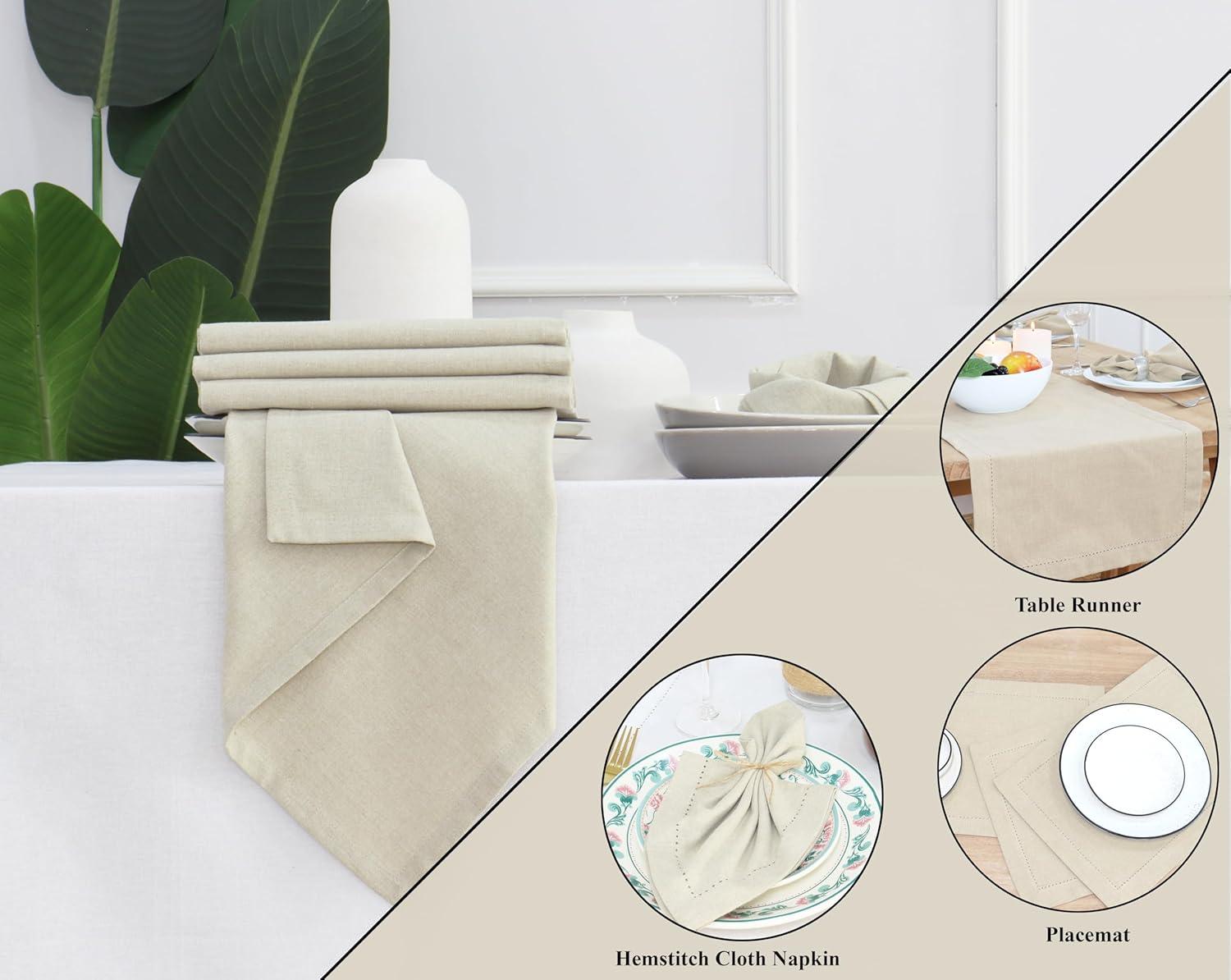 image:imagePurpleEssences Set of 6 Cloth Dinner Napkins 100 Cotton 18x18 Inch Soft Durable Washable Ideal for Farmhouse Party Christmas Holiday Winter Perfect Everyday Use Table Linen St Patricks GreenRoyal Linen