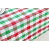 PurpleEssences 4th of July Buffalo Plaid Tablecloth – Water Resistant Wipeable Washable Checkered Table Cloth for Outdoor Picnic Dining – 52 x 52 Inch – Veterans Day – Red Blue and White(Buffalo Plaid – Red/Green/White)
