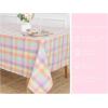 PurpleEssences 4th of July Buffalo Plaid Tablecloth – Water Resistant Wipeable Washable Checkered Table Cloth for Outdoor Picnic Dining – 52 x 52 Inch – Veterans Day – Red Blue and White(Buffalo Plaid – Multicolor)