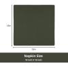 PurpleEssences Set of 6 Cloth Dinner Napkins 100% Cotton 18×18 Inch – Soft Durable Washable – Ideal for Farmhouse Party Christmas Holiday Winter – Perfect Everyday Use Table Linen – St Patricks Green(Olive Green)