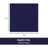 PurpleEssences Set of 6 Cloth Dinner Napkins 100% Cotton 18×18 Inch – Soft Durable Washable – Ideal for Farmhouse Party Christmas Holiday Winter – Perfect Everyday Use Table Linen – St Patricks Green(Navy Blue)