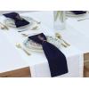 PurpleEssences Set of 6 Cloth Dinner Napkins 100% Cotton 18×18 Inch – Soft Durable Washable – Ideal for Farmhouse Party Christmas Holiday Winter – Perfect Everyday Use Table Linen – St Patricks Green(Navy Blue)