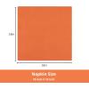 PurpleEssences Set of 6 Cloth Dinner Napkins 100% Cotton 18×18 Inch – Soft Durable Washable – Ideal for Farmhouse Party Christmas Holiday Winter – Perfect Everyday Use Table Linen – St Patricks Green(Orange)