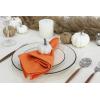 PurpleEssences Set of 6 Cloth Dinner Napkins 100% Cotton 18×18 Inch – Soft Durable Washable – Ideal for Farmhouse Party Christmas Holiday Winter – Perfect Everyday Use Table Linen – St Patricks Green(Orange)