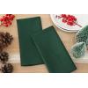 PurpleEssences Set of 6 Cloth Dinner Napkins 100% Cotton 18×18 Inch – Soft Durable Washable – Ideal for Farmhouse Party Christmas Holiday Winter – Perfect Everyday Use Table Linen – St Patricks Green(Forest Green)