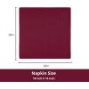 PurpleEssences Set of 6 Cloth Dinner Napkins 100% Cotton 18×18 Inch – Soft Durable Washable – Ideal for Farmhouse Party Christmas Holiday Winter – Perfect Everyday Use Table Linen – St Patricks Green(Burgundy)