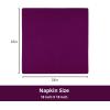 PurpleEssences Set of 6 Cloth Dinner Napkins 100% Cotton 18×18 Inch – Soft Durable Washable – Ideal for Farmhouse Party Christmas Holiday Winter – Perfect Everyday Use Table Linen – St Patricks Green(Purple)