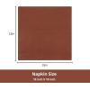 PurpleEssences Set of 6 Cloth Dinner Napkins 100% Cotton 18×18 Inch – Soft Durable Washable – Ideal for Farmhouse Party Christmas Holiday Winter – Perfect Everyday Use Table Linen – St Patricks Green(Rust)