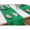 PurpleEssences Set of 6 Cloth Dinner Napkins 100% Cotton 18×18 Inch – Soft Durable Washable – Ideal for Farmhouse Party Christmas Holiday Winter – Perfect Everyday Use Table Linen – St Patricks Green(St Patricks Green)