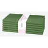 PurpleEssences Set of 6 Cloth Dinner Napkins 100% Cotton 18×18 Inch – Soft Durable Washable – Ideal for Farmhouse Party Christmas Holiday Winter – Perfect Everyday Use Table Linen – St Patricks Green(Sage Green)