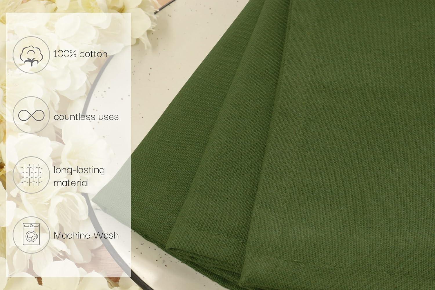 image:imagePurpleEssences Christmas Tree Napkins Set of 6 amp Cloth Napkins Set of 1218 x 18 Inch Sage Green