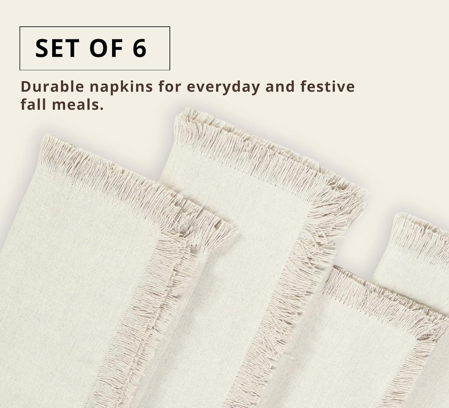 image:imagePurpleEssences 2 Pack Boho Fringe Throw Pillow Covers 20 x 20 Iamp Fringes Cloth Napkins Set of 618 x 18 Inch Cotton Royal Linen
