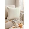 PurpleEssences 2 Pack Boho Fringe Throw Pillow Covers -20 x 20 I& Fringes Cloth Napkins Set of 6-18 x 18 Inch – Cotton – Royal Linen