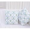 PurpleEssences Blue Floral Table Runner 14×72 Inch Pack of 1, Throw Pillow Covers 18×18 Inch (Set of 2) , 100% Cotton – Chintz Jacobean