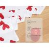PurpleEssences Valentines Day Table Runner Love Heart Table Decor 13 X 72 Inch and Set of 12 Hemsitch Cloth Dinner Napkins 18×18 Inches – 100% Cotton – White – Red Heart
