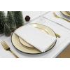 PurpleEssences Valentines Day Table Runner Love Heart Table Decor 13 X 72 Inch and Set of 12 Hemsitch Cloth Dinner Napkins 18×18 Inches – 100% Cotton – White – Red Heart