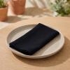 PurpleEssences Set of 6 Hemstitch Cloth Dinner Napkins 100% Cotton – Soft Durable Washable – Ideal for Wedding Spring Easter Summer – Perfect Everyday Use Table Linen 18×18 – Apple Green(Black)