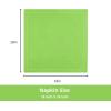 PurpleEssences Set of 6 Hemstitch Cloth Dinner Napkins 100% Cotton – Soft Durable Washable – Ideal for Wedding Spring Easter Summer – Perfect Everyday Use Table Linen 18×18 – Apple Green(Apple Green)