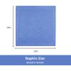 PurpleEssences Set of 6 Hemstitch Cloth Dinner Napkins 100% Cotton – Soft Durable Washable – Ideal for Wedding Spring Easter Summer – Perfect Everyday Use Table Linen 18×18 – Apple Green(Light Blue)