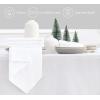 PurpleEssences Set of 6 Hemstitch Cloth Dinner Napkins 100% Cotton – Soft Durable Washable – Ideal for Wedding Spring Easter Summer – Perfect Everyday Use Table Linen 18×18 – Apple Green(White)
