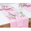 PurpleEssences Set of 6 Hemstitch Cloth Dinner Napkins 100% Cotton – Soft Durable Washable – Ideal for Wedding Spring Easter Summer – Perfect Everyday Use Table Linen 18×18 – Apple Green(Blush Pink)