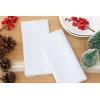 PurpleEssences Set of 6 Hemstitch Cloth Dinner Napkins 100% Cotton – Soft Durable Washable – Ideal for Wedding Spring Easter Summer – Perfect Everyday Use Table Linen 18×18 – Apple Green(White)