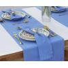PurpleEssences Set of 6 Hemstitch Cloth Dinner Napkins 100% Cotton – Soft Durable Washable – Ideal for Wedding Spring Easter Summer – Perfect Everyday Use Table Linen 18×18 – Apple Green(Light Blue)