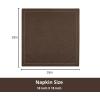 PurpleEssences Set of 6 Hemstitch Cloth Dinner Napkins 100% Cotton – Soft Durable Washable – Ideal for Wedding Spring Easter Summer – Perfect Everyday Use Table Linen 18×18 – Apple Green(Nut Brown)