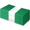 PurpleEssences Set of 6 Hemstitch Cloth Dinner Napkins 100% Cotton – Soft Durable Washable – Ideal for Wedding Spring Easter Summer – Perfect Everyday Use Table Linen 18×18 – Apple Green(St Patricks Green)